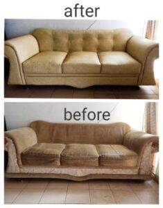 Ganti Bahan Kain Sofa Klasik